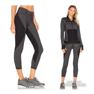 Foundation Capri Heather Charcoal Black Vimmia XS Legging Crop